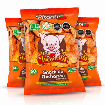 3-Pack Don Chicharroon Chicharron de Cerdo Picante