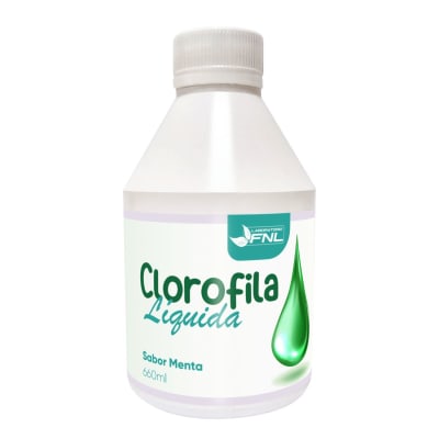 FNL Clorofila Liquida Sabor Menta 660 mL