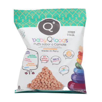 Baby Q Foods Puff Sabor Camote 25g