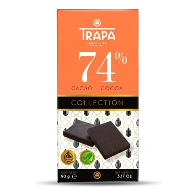 Trapa Collection Chocolate Negro 74% Cacao Sin Gluten