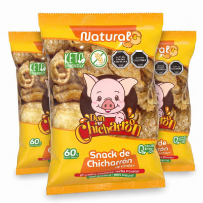 3-Pack Don Chicharroon Chicharron de Cerdo Natural