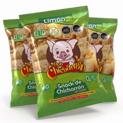 3-Pack Don Chicharroon Chicharron de Cerdo Limon