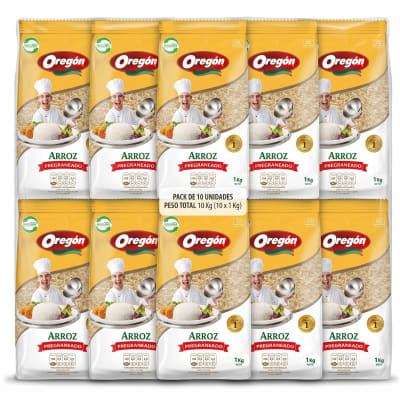 Oregon Arroz Pregraneado Grado 1 Manga 10 X 1 Kg