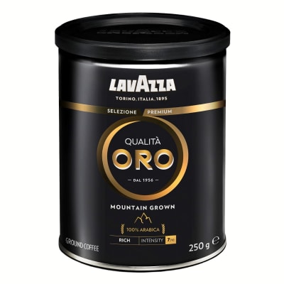 Lavazza Cafe Molido Qualita Oro Mountain Grown 100% Arabica