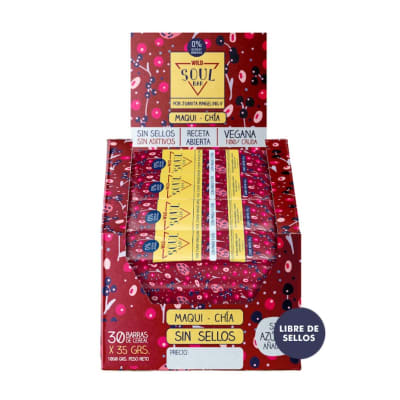 Caja Wild Soul Barrita Maqui Chia 35 g X 30 UN