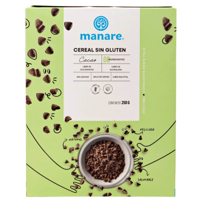Manare Cereal Cacao Sin Gluten