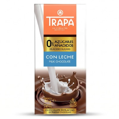 Trapa Chocolate con Leche Sin Azucar Sin Gluten