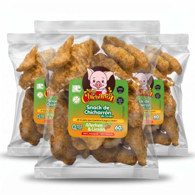 3-Pack Don Chicharroon Chicharron de Cerdo Limon & Merken