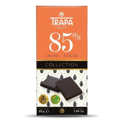 Trapa Collection Chocolate Negro 85% Cacao Sin Gluten