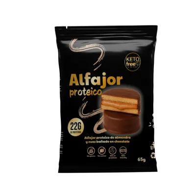 Keto Free Alfajor Proteico Whey Protein 22g Proteina