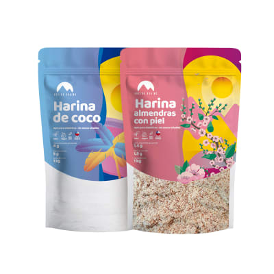 Harina de Almendras con piel + Harina de Coco 2 x 1 Kg