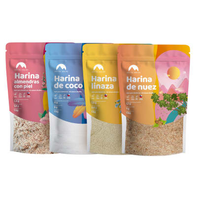 Harinas De Almendra + Coco + Nuez + Linaza 4kg Andina Grains