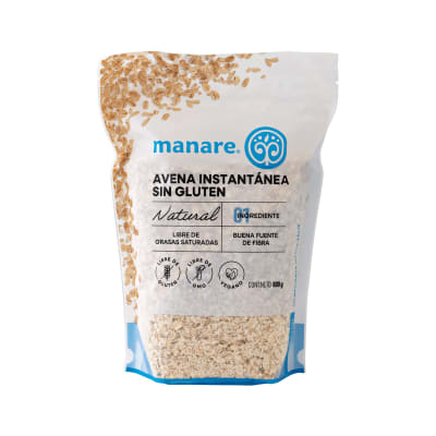 Manare Avena Instantanea Sin Gluten