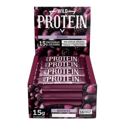 Caja Wild Protein Barras Berries 45 g X 16 UN