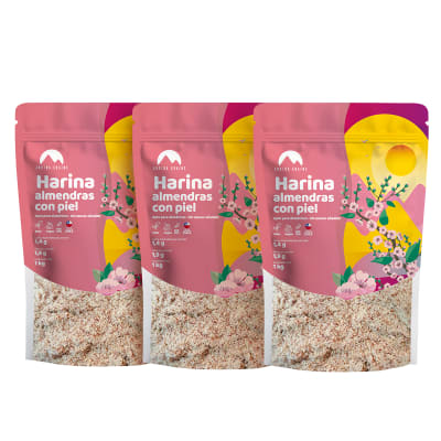 3-Pack Harina de Almendras con Piel 3 x 1 Kg