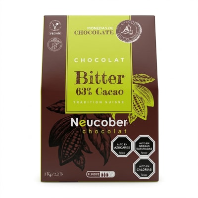 Neucober Monedas Chocolate Bitter 63% Cacao 812