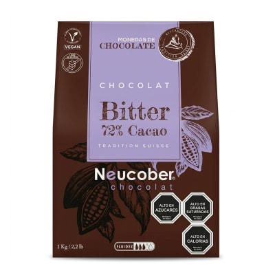 Neucober Monedas Chocolate Bitter 72% Cacao 832