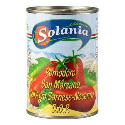 Solania Tomates Enteros Pelados San Marzano DOP
