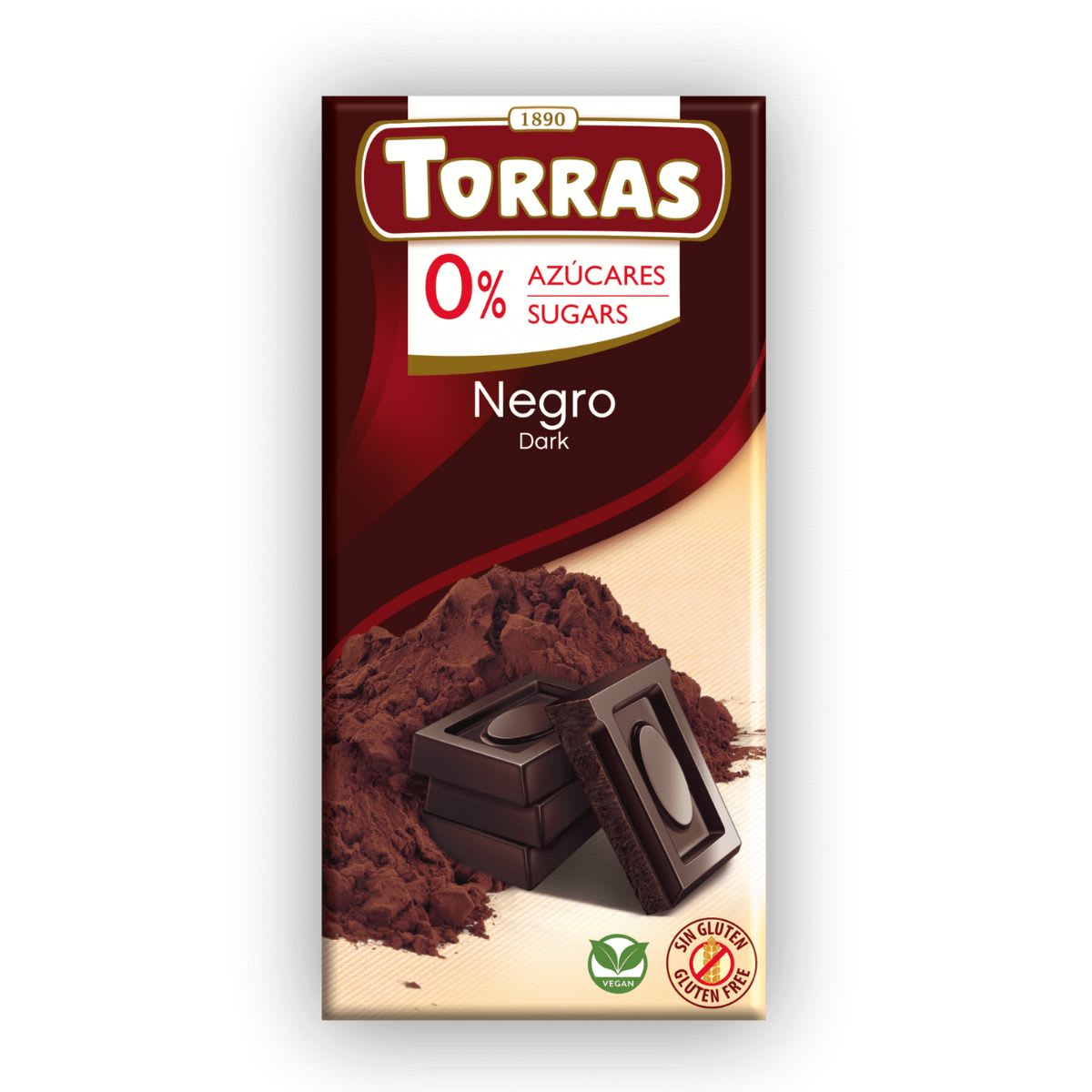 Torras Chocolate Negro 52% Cacao Sin Azucar1