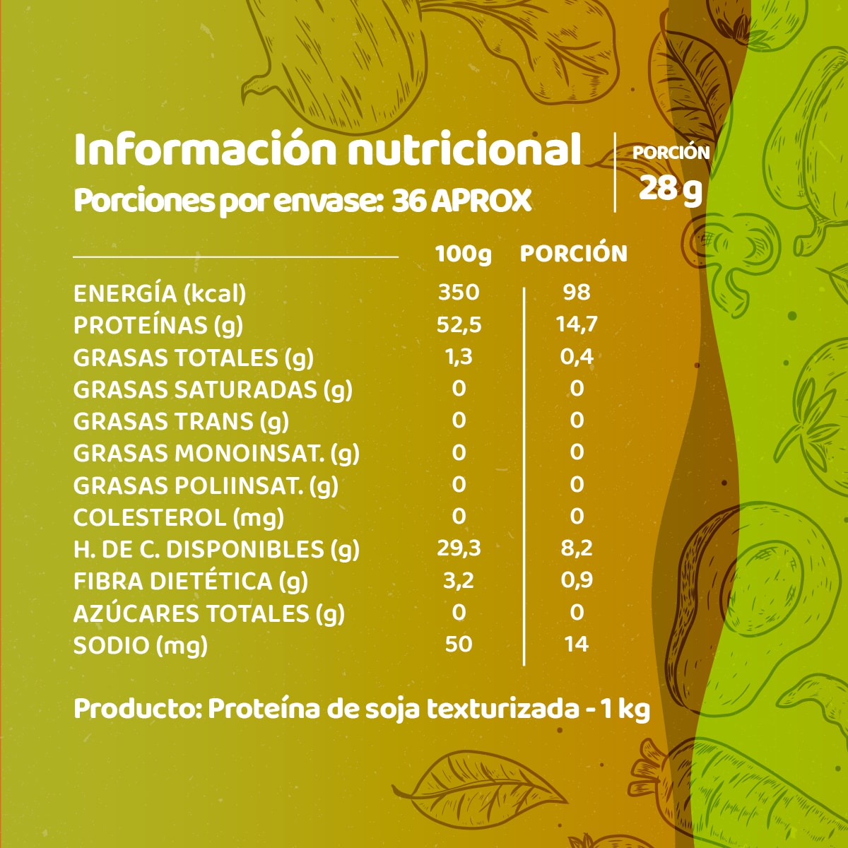 Carne Vegetal Carne De Soya Negra Chica 10 Kg Andina Grains2