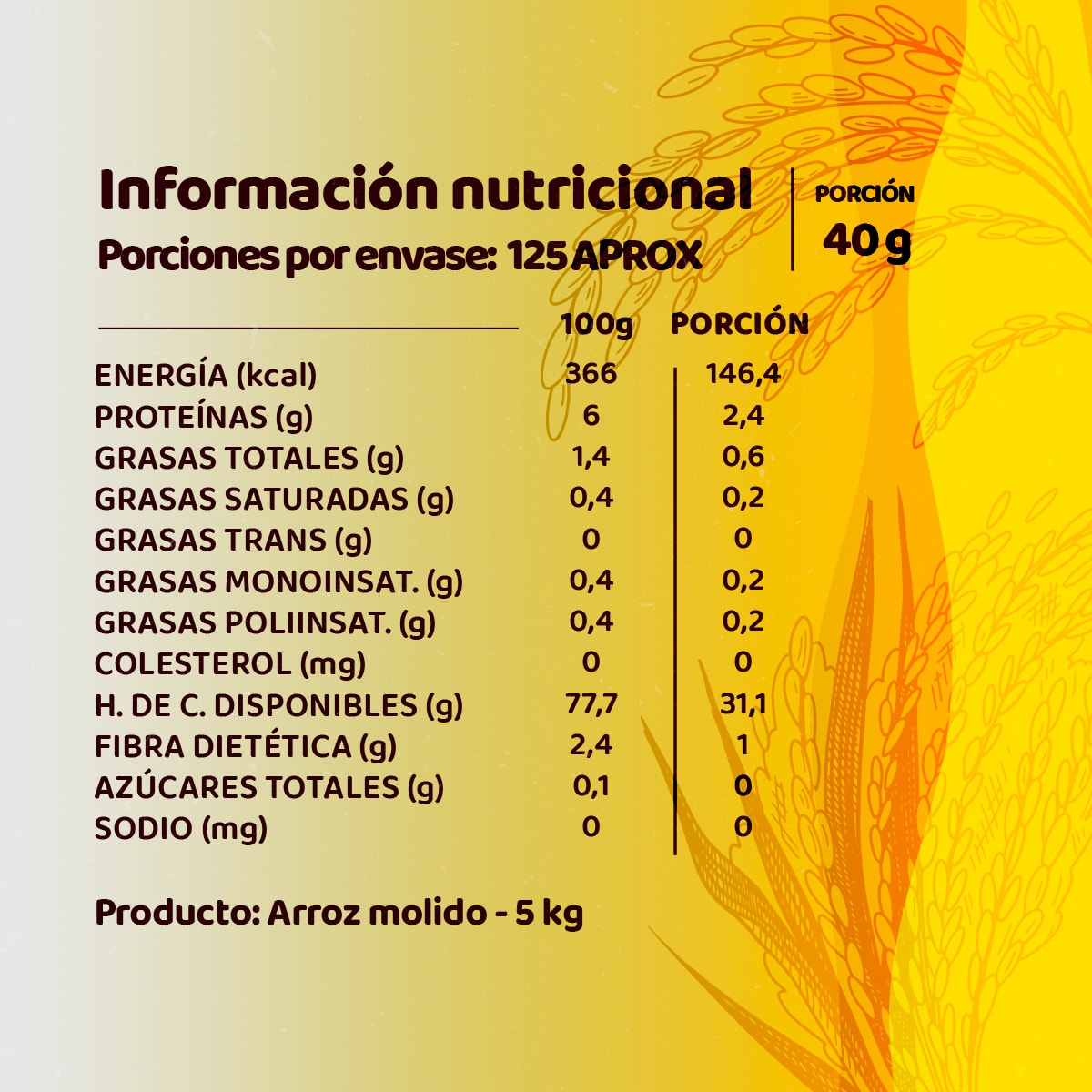 Harina De Arroz Bolsa 5 Kg1