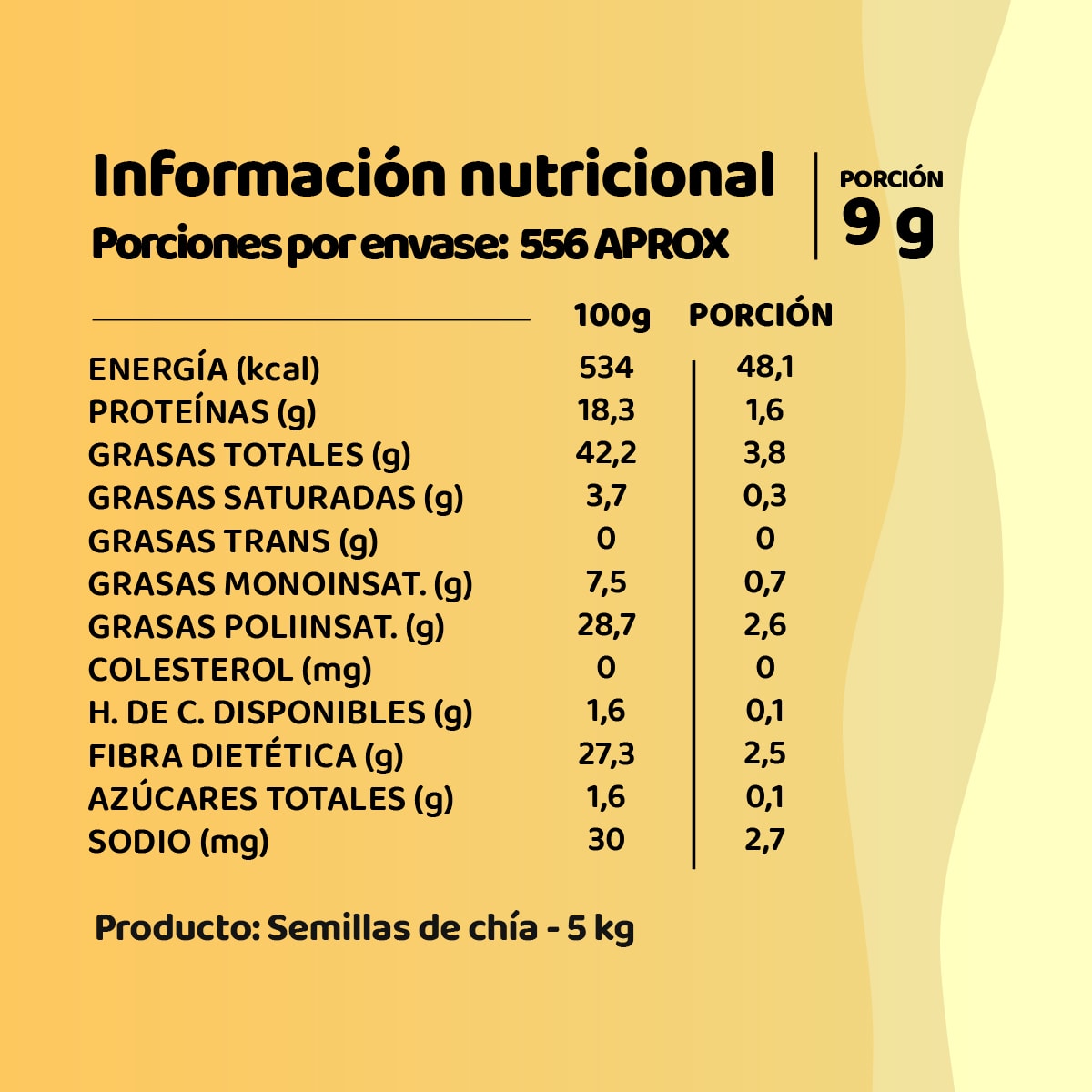 Semillas De Chia Naturales Caja De 10 Kg Por Mayor2
