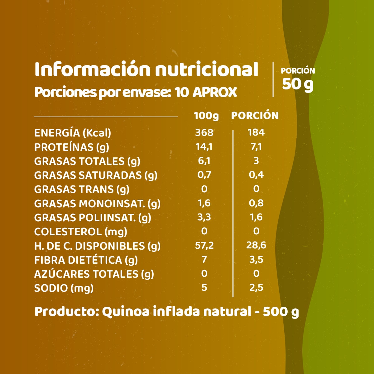 Pipoca De Quinoa Inflada Sin Azucar 6 Kg Andina Grains5