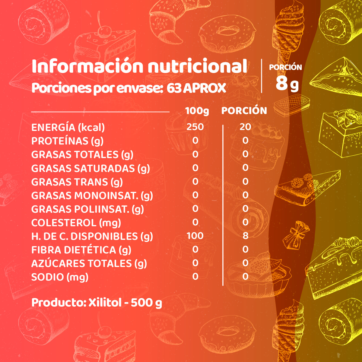 Xilitol 100% Puro Endulzante Keto 1 Kg Andina Grains2
