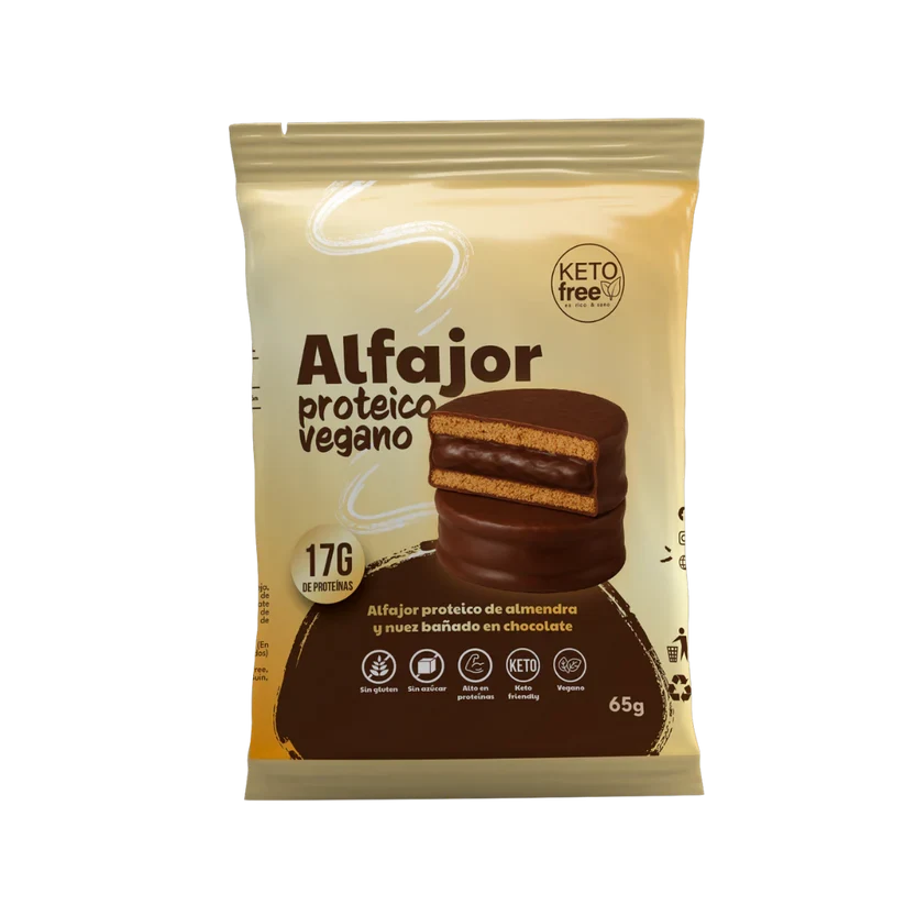 Keto Free Alfajor Proteico Vegano Keto Sin Gluten 17 G Proteina1