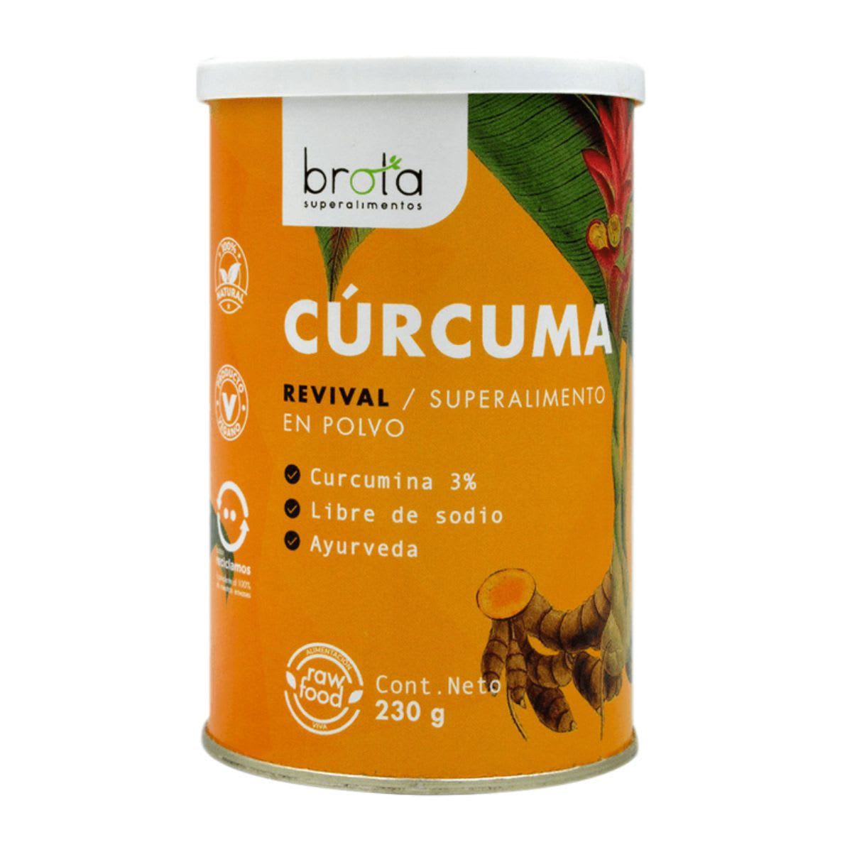 Brota Curcuma Organica en Polvo Revival1