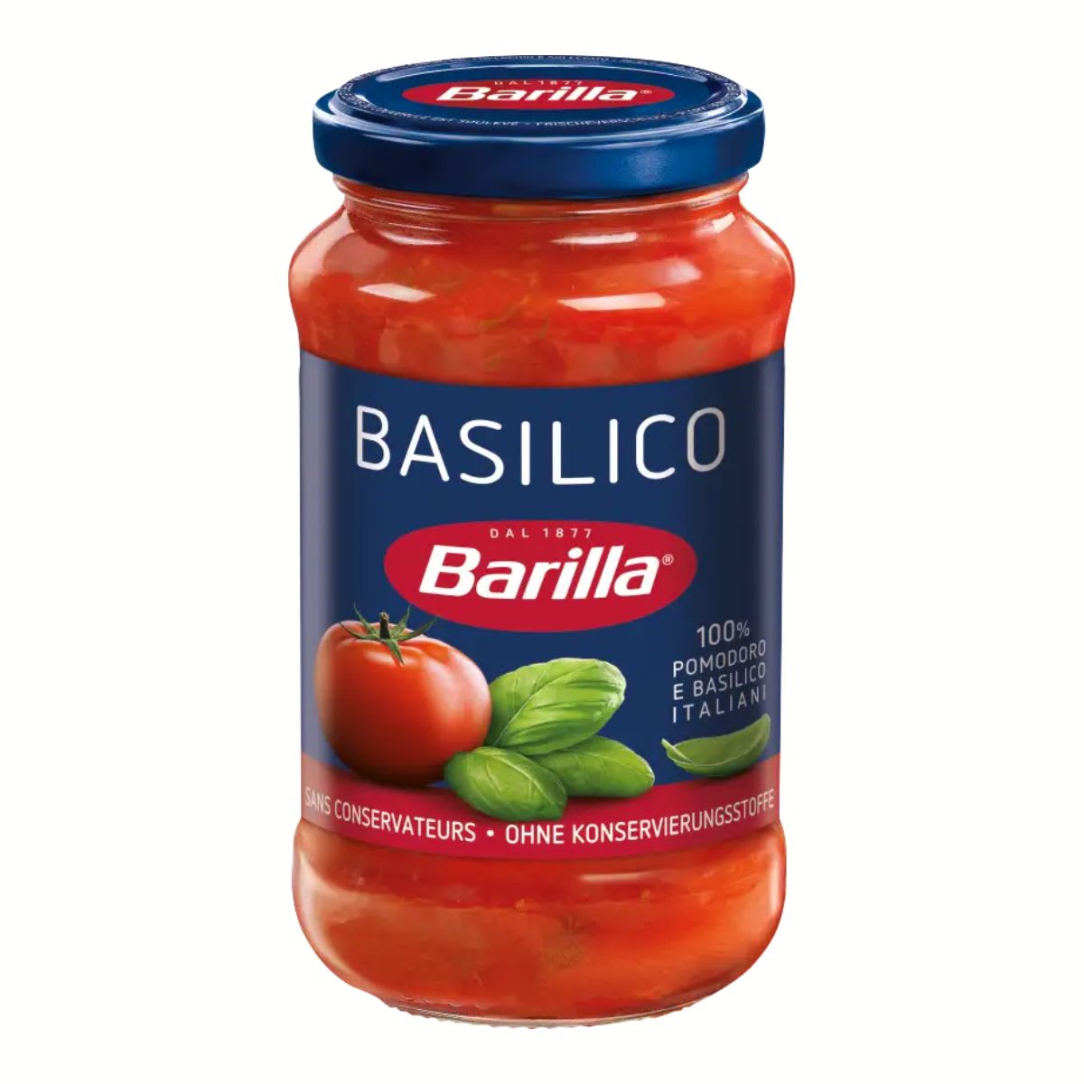 Barilla Salsa de Tomate Basilico con Albahaca1