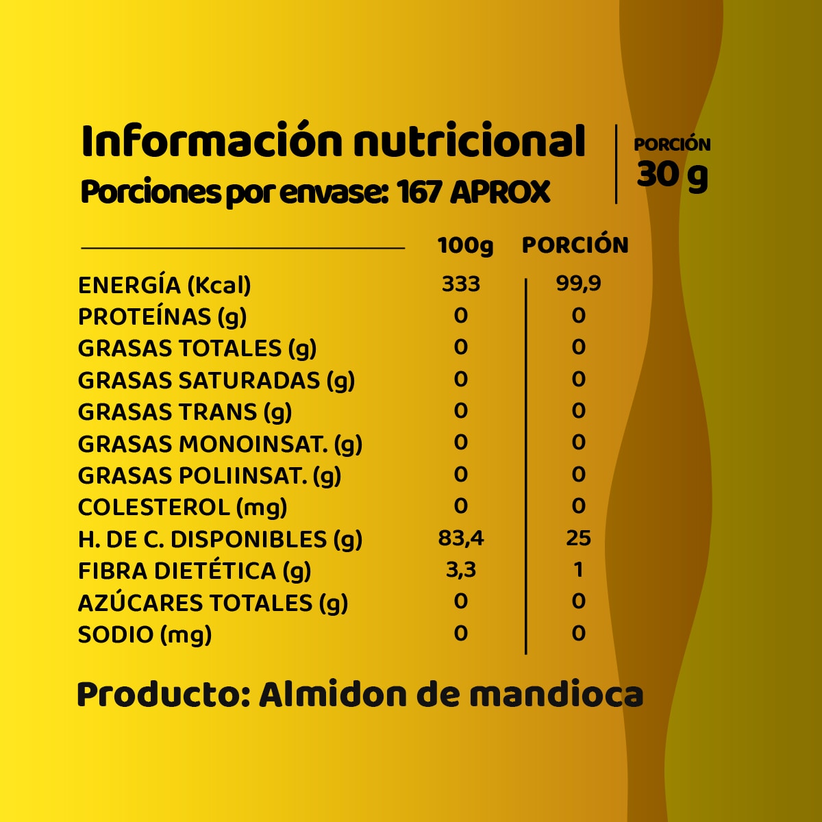 Almidón De Mandioca Bolsa 5 Kg2
