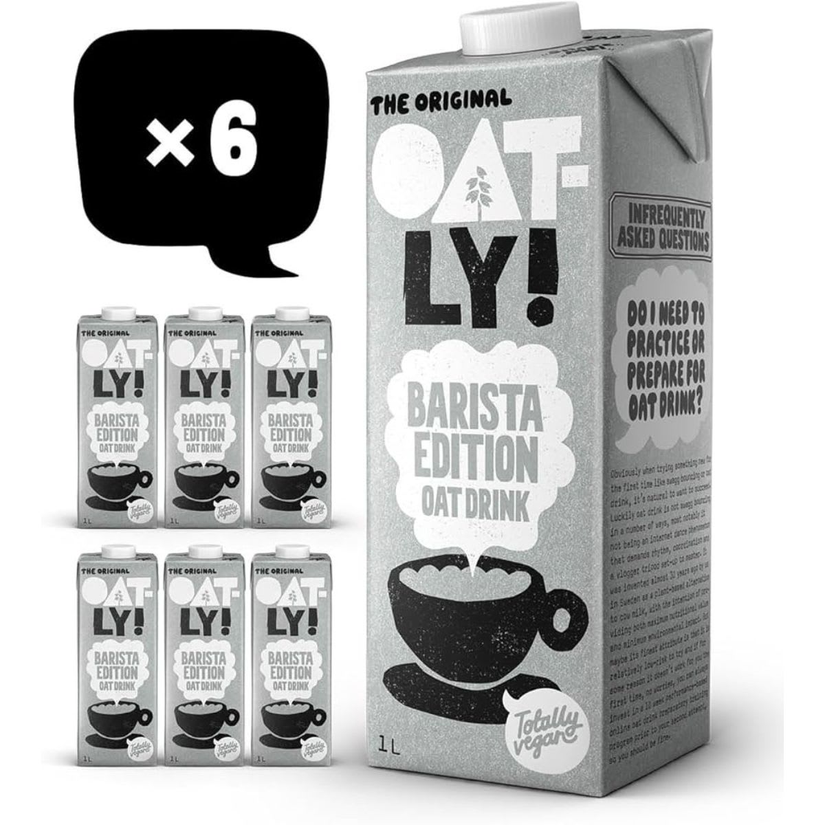6-Pack Oatly Bebida de Avena Barista Edition1