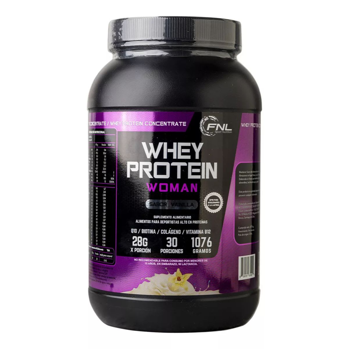 FNL Whey Protein Woman + Colageno + CoQ10 Vainilla1