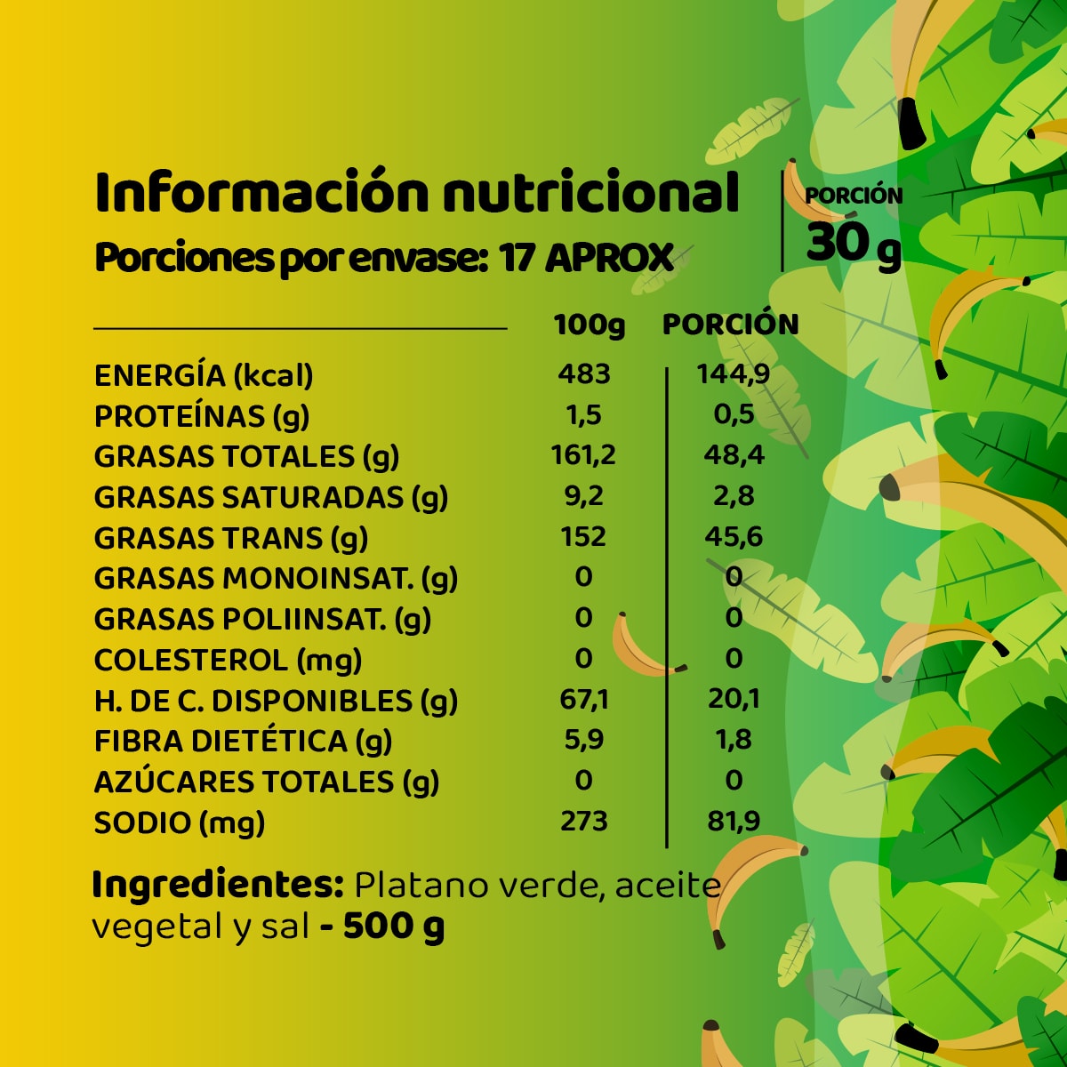 Platano Verde Tajada Salada7