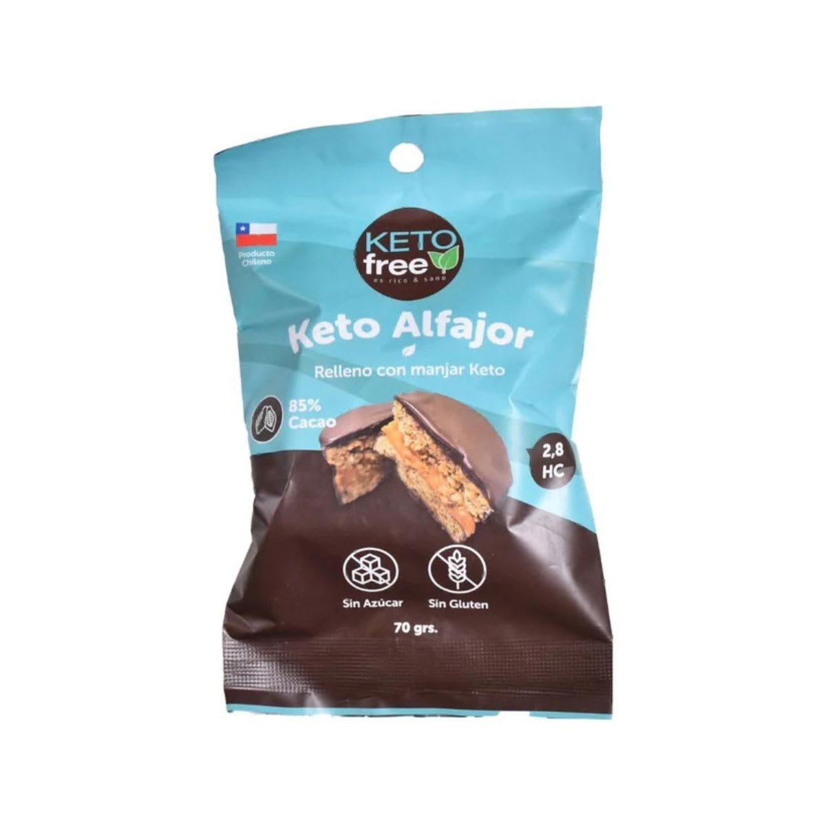 Keto Free Alfajor Keto Relleno con Manjar Sin Gluten1