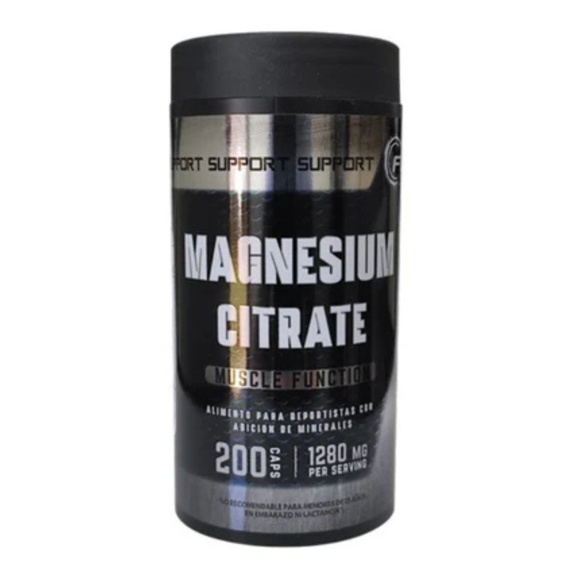 FNL Citrato de Magnesio 1280 mg 200 capsulas1