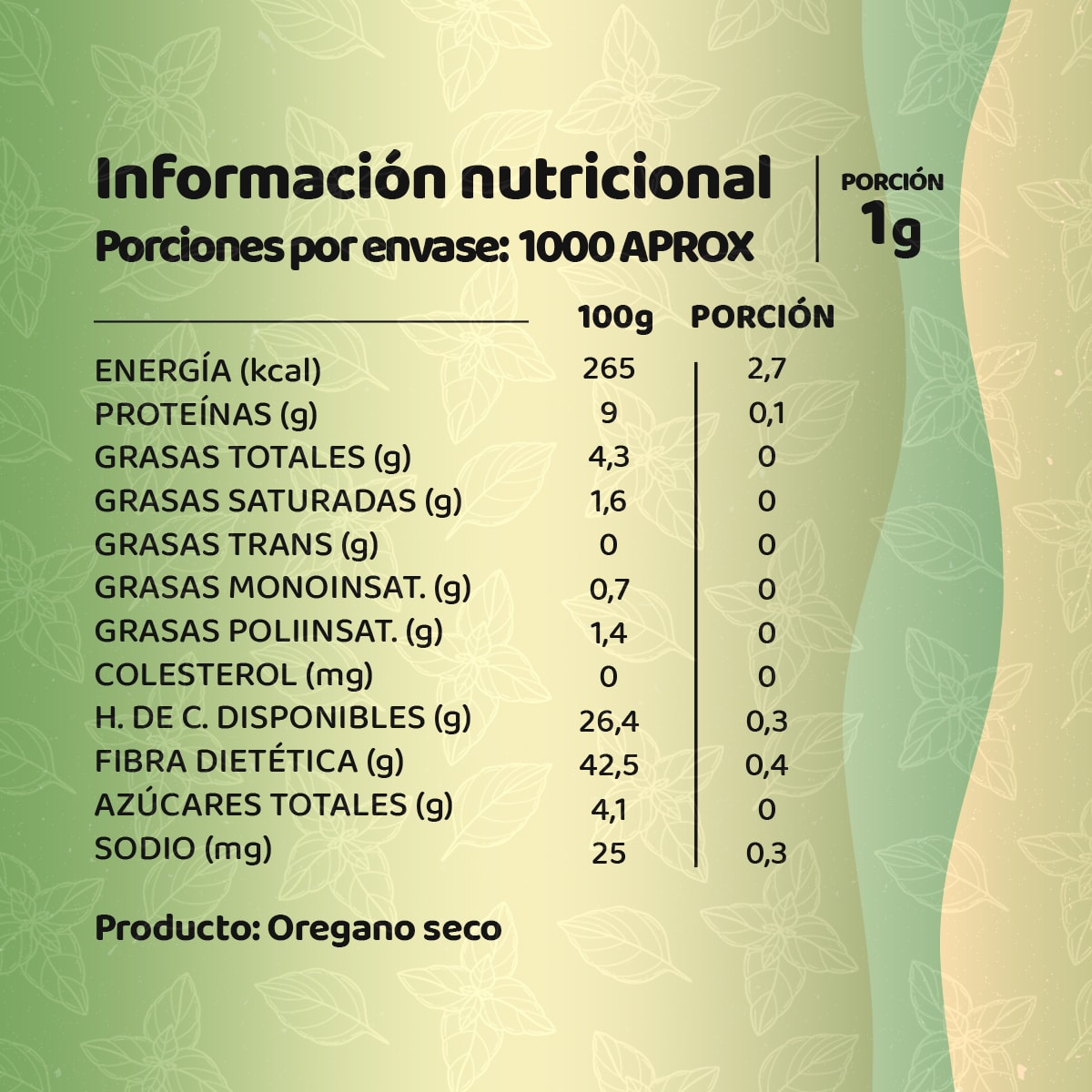 Oregano Seco 5 Kg Andina Grains1