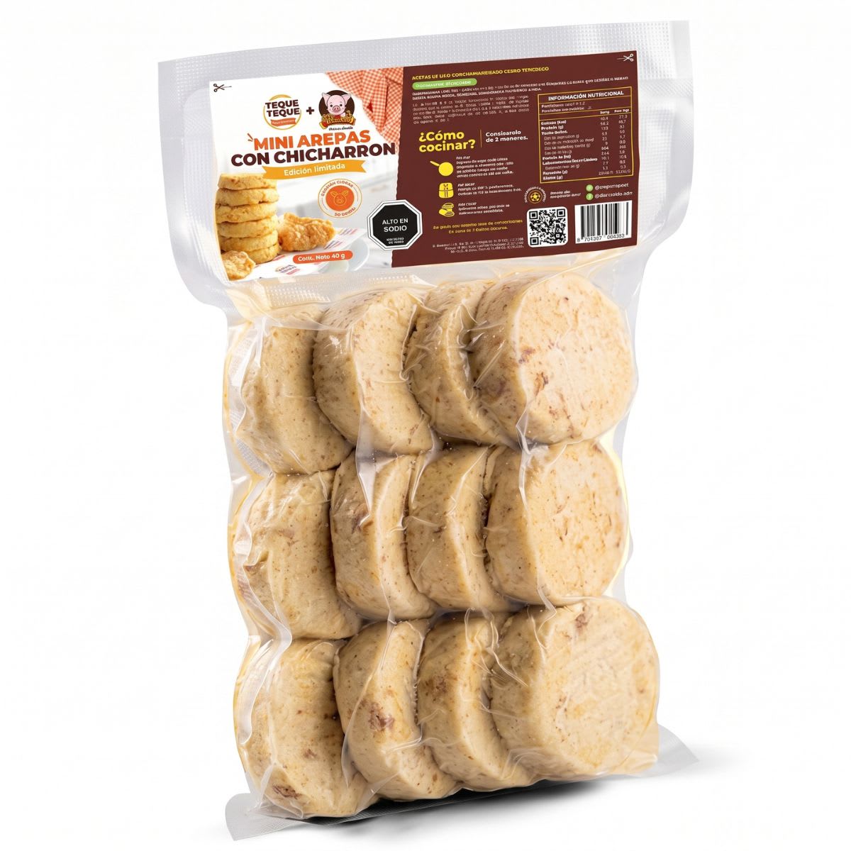 Don Chicharroon Mini Arepas con Chicharron1