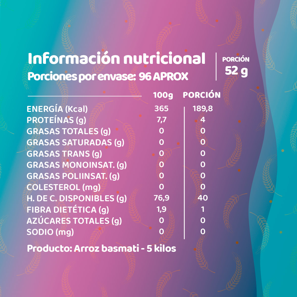 Arroz Basmati Bolsa 5 Kg2