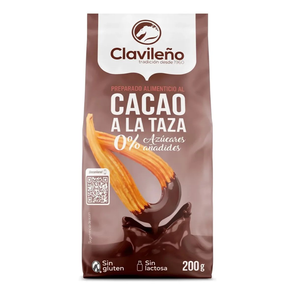Clavileño Cacao A La Taza Sin Azucar Sin Gluten Sin Lactosa1