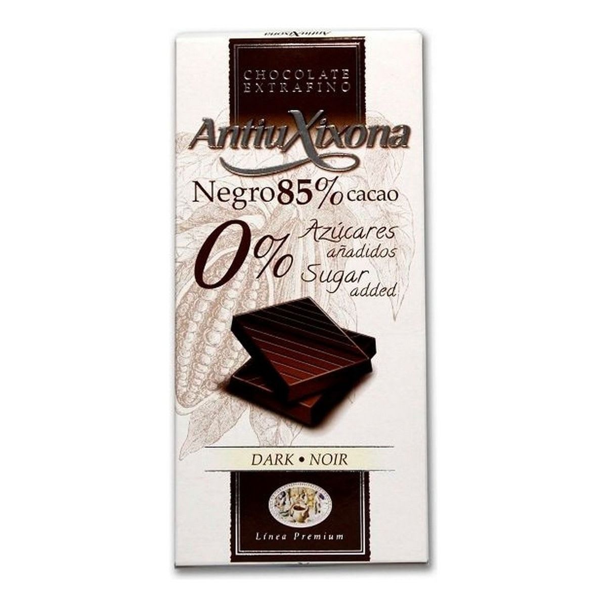 Antiu Xixona Chocolate Negro 85% Cacao Sin Azucar Sin Gluten1
