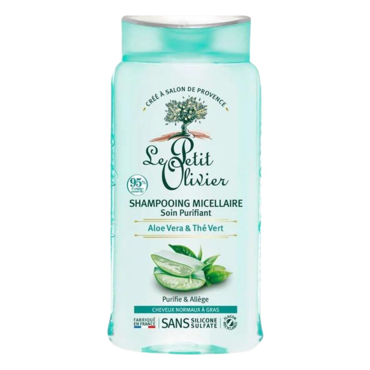 Le Petit Olivier Shampoo Cabello Normal a Graso Aloe Vera y Te Verde1