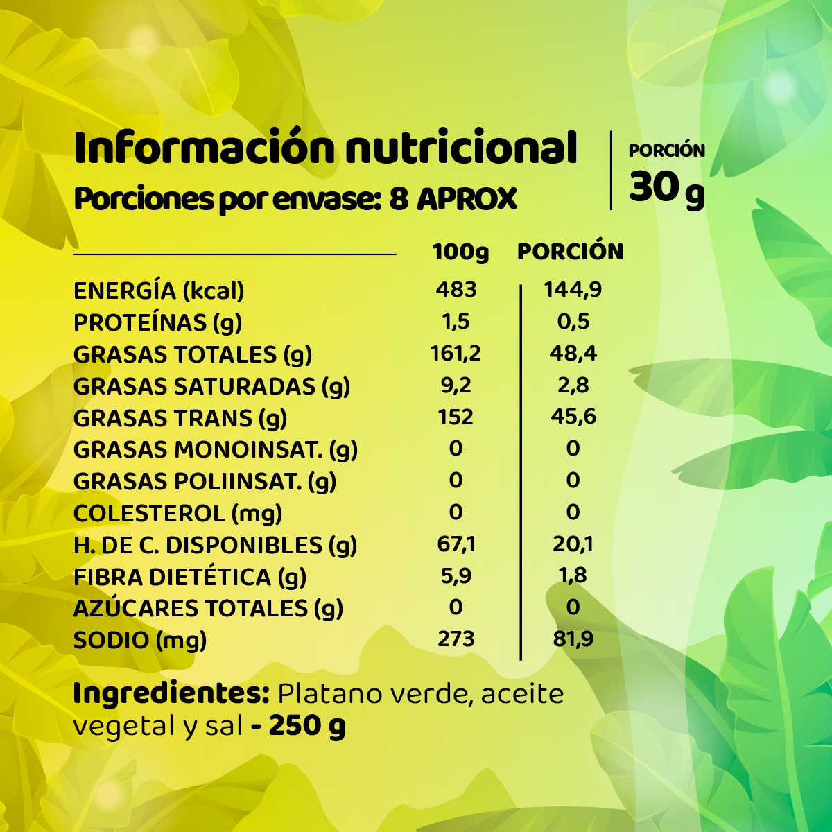 Platano Verde Tajada Salada7