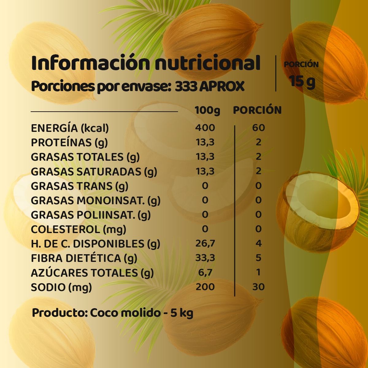Harina de Coco 5 Kg2