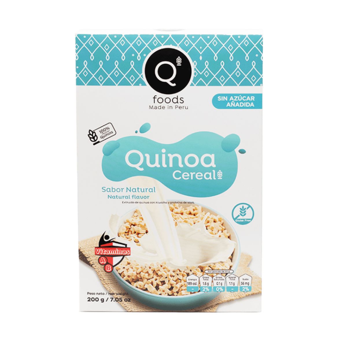 Q Foods Cereal de Quinoa Sabor Natural 200g1