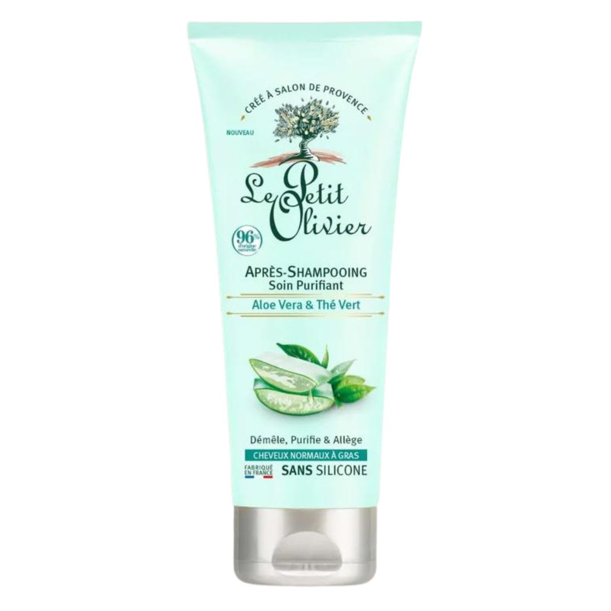 Le Petit Olivier Acondicionador Cabello Normal a Graso Aloe Vera y Te Verde1