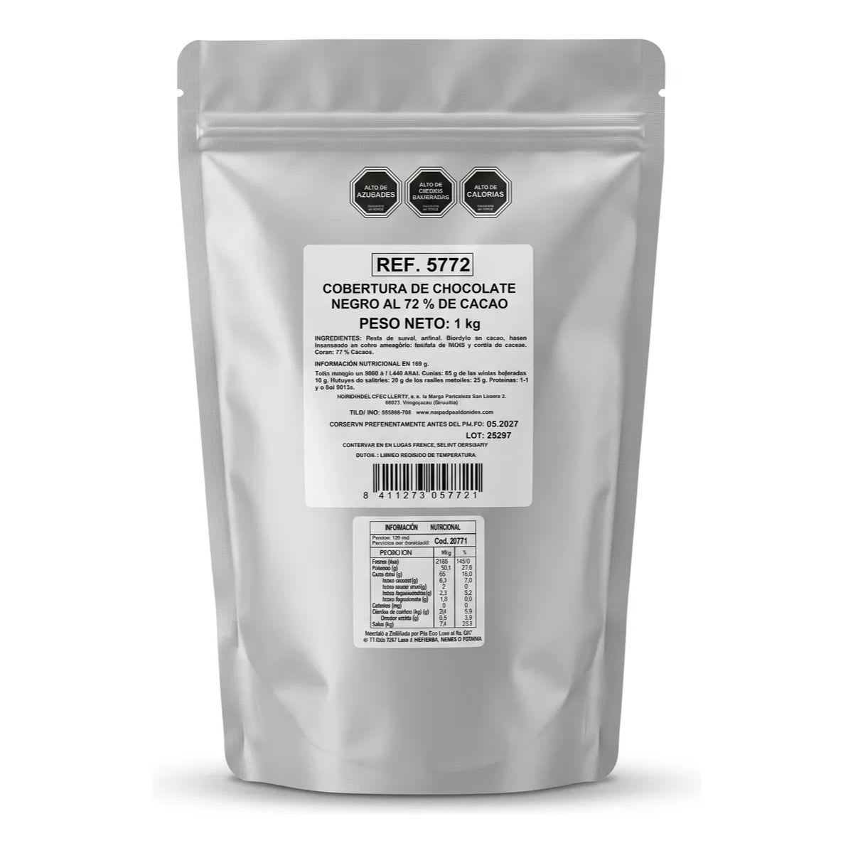 Cobertura Gotas de Chocolate Negro 72% Cacao Sin Gluten1