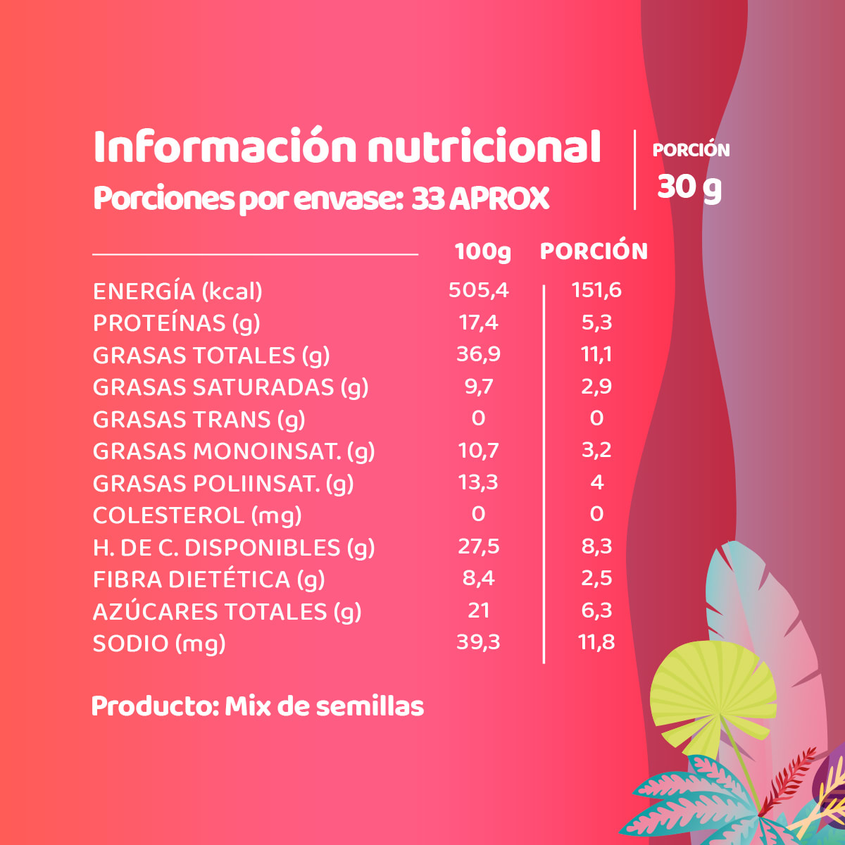 Mix de Semillas Natural2