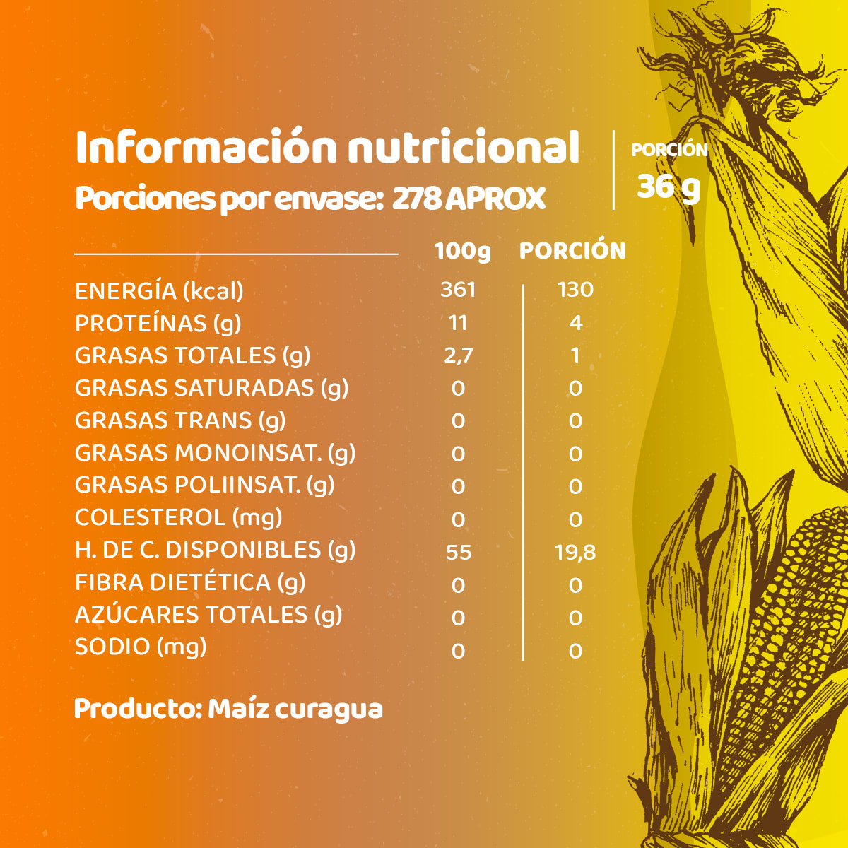 OLD--Maiz Curagua Para Cabritas 10 Kg Andina Grains1